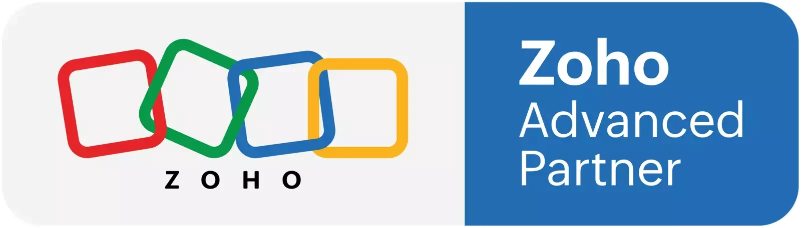 Selo de Parceria Advanced Partner da Zoho