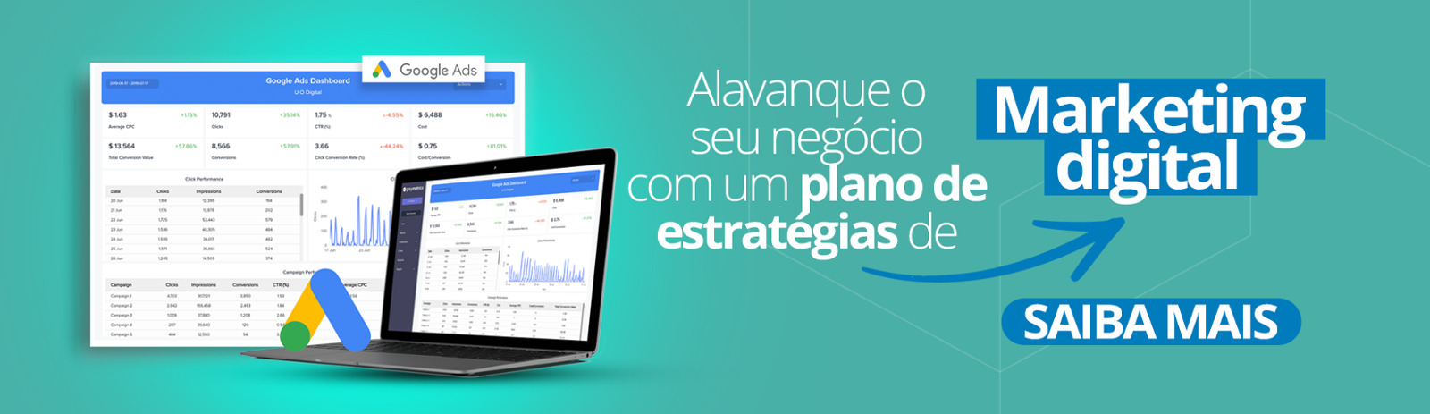 Banner sobre Marketing Digital e MT Soluções