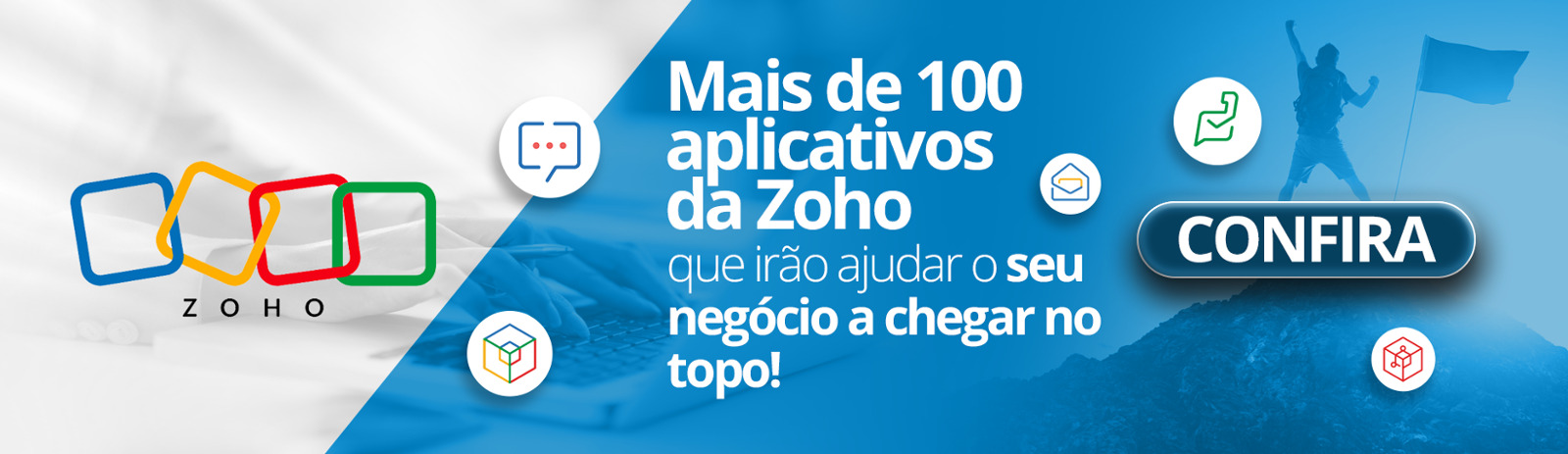 Banner Soluções Zoho para seu Negócio