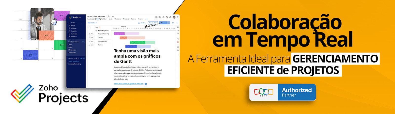 Banner sobre Zoho Projects