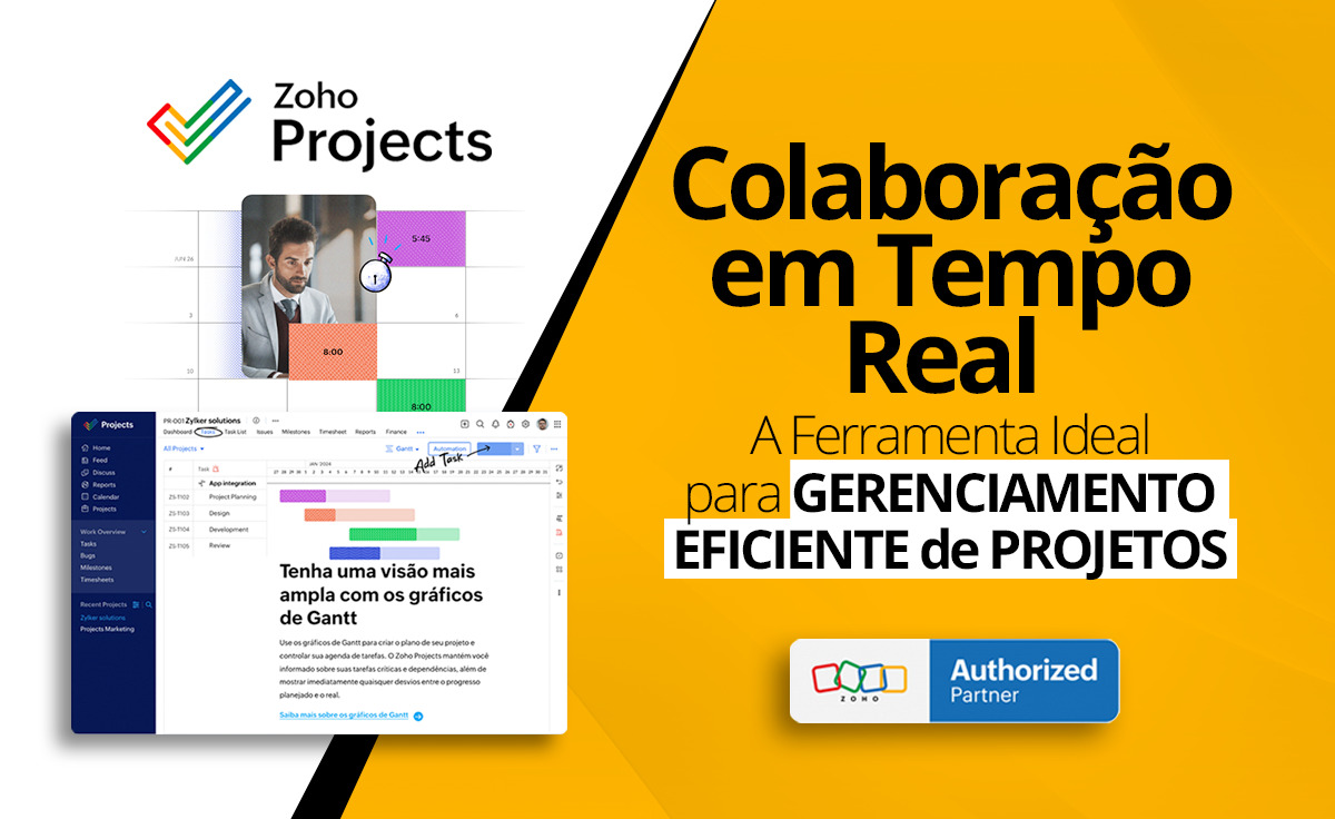 Banner sobre Zoho Projects